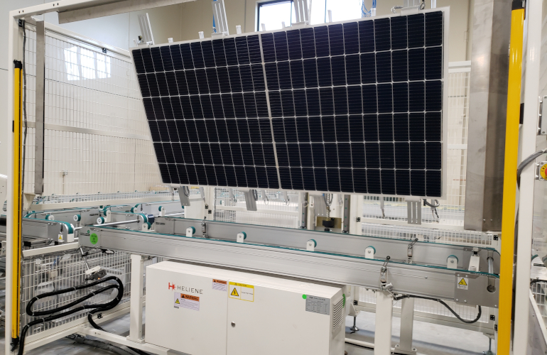 Heliene is first domestic silicon solar panel manufacturer to use American-made cells